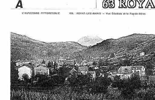 Ville de ROYAT Carte postale ancienne