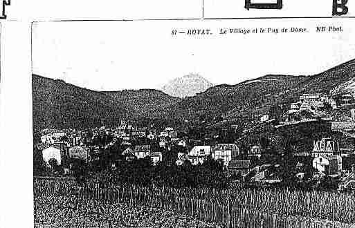 Ville de ROYAT Carte postale ancienne