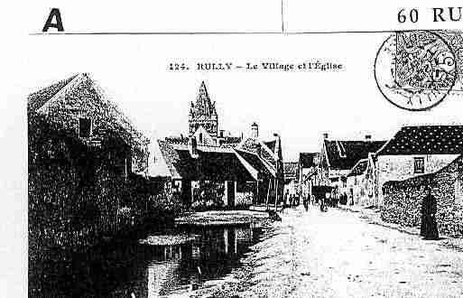 Ville de RULLY Carte postale ancienne