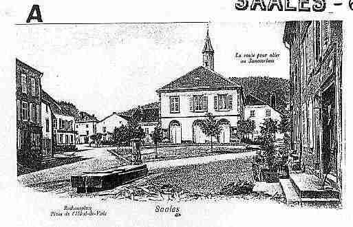 Ville de SAALES Carte postale ancienne