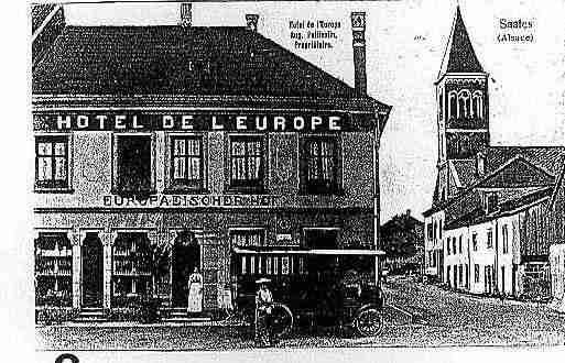 Ville de SAALES Carte postale ancienne