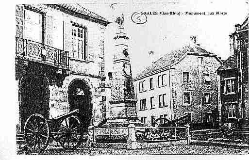 Ville de SAALES Carte postale ancienne