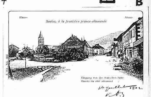 Ville de SAALES Carte postale ancienne