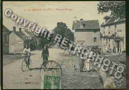 Ville de SAINTBENIND\\\'AZY Carte postale ancienne