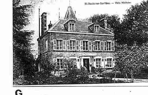 Ville de SAINTDENISSURSARTHON Carte postale ancienne