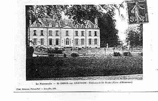 Ville de SAINTDENISSURSARTHON Carte postale ancienne