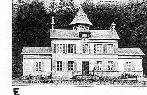 Ville de SAINTDENISSURSARTHON Carte postale ancienne