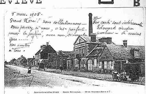 Ville de SAINTEGENEVIEVEPETITEFERCOURT Carte postale ancienne