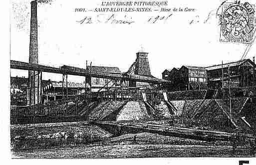 Ville de SAINTELOYLESMINES Carte postale ancienne