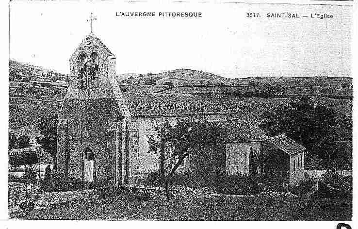 Ville de SAINTGALSURSIOULE Carte postale ancienne