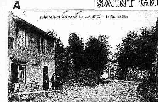 Ville de SAINTGENESCHAMPANELLE Carte postale ancienne