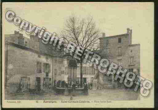 Ville de SAINTGERMAINLEMBRON Carte postale ancienne