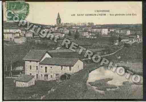 Ville de SAINTGERMAINL\\\'HERM Carte postale ancienne Ville de SAINTGERMAINL\\\'HERM Carte postale ancienne