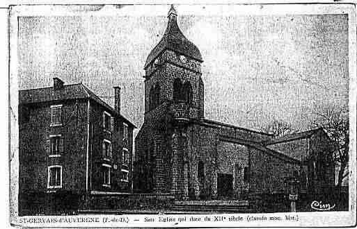 Ville de SAINTGERVAISD\'AUVERGNE Carte postale ancienne