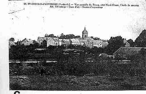 Ville de SAINTGERVAISD\'AUVERGNE Carte postale ancienne