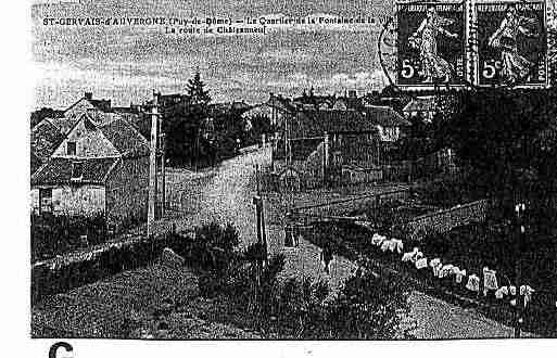 Ville de SAINTGERVAISD\'AUVERGNE Carte postale ancienne