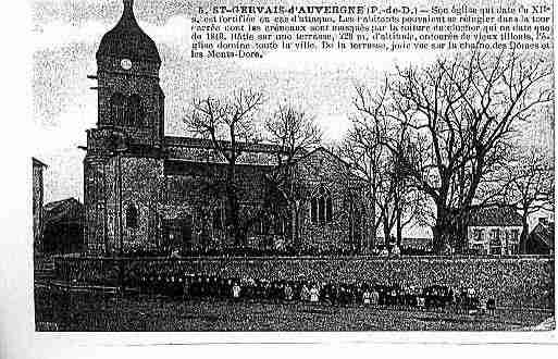 Ville de SAINTGERVAISD\'AUVERGNE Carte postale ancienne