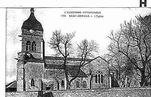 Ville de SAINTGERVAISD\'AUVERGNE Carte postale ancienne