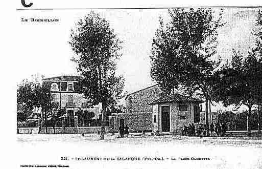 Ville de SAINTLAURENTDELASALANQUE Carte postale ancienne