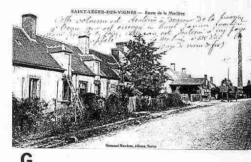 Ville de SAINTLEGERDESVIGNES Carte postale ancienne