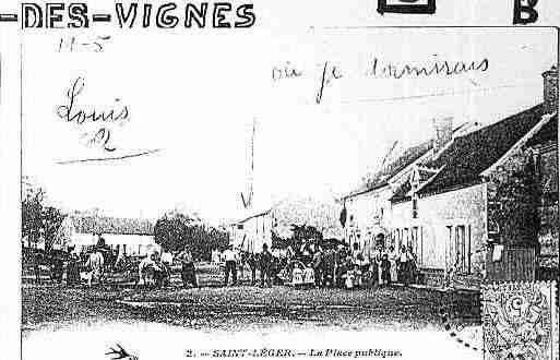 Ville de SAINTLEGERDESVIGNES Carte postale ancienne