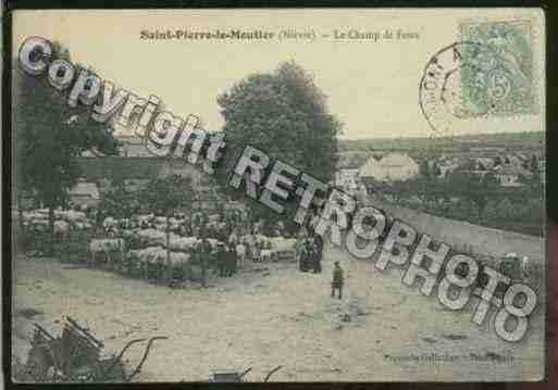 Ville de SAINTPIERRELEMOUTIER Carte postale ancienne