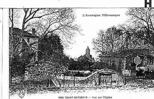 Ville de SAINTSATURNIN Carte postale ancienne
