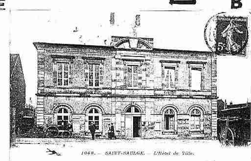Ville de SAINTSAULGE Carte postale ancienne