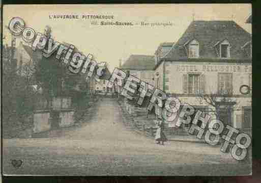 Ville de SAINTSAUVESD\'AUVERGNE Carte postale ancienne