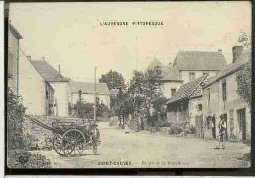 Ville de SAINTSAUVESD\'AUVERGNE Carte postale ancienne