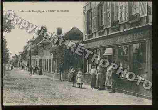 Ville de SAINTSAUVEUR Carte postale ancienne