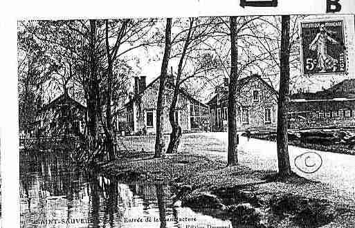 Ville de SAINTSAUVEUR Carte postale ancienne Ville de SAINTSAUVEUR Carte postale ancienne