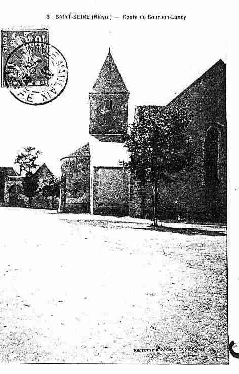 Ville de SAINTSEINE Carte postale ancienne