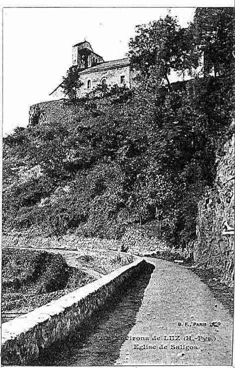 Ville de SALIGOS Carte postale ancienne