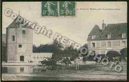 Ville de SARCUS Carte postale ancienne