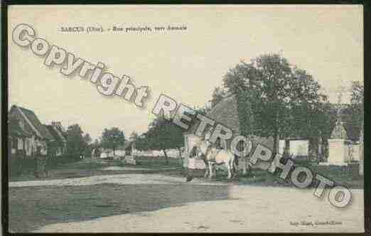 Ville de SARCUS Carte postale ancienne