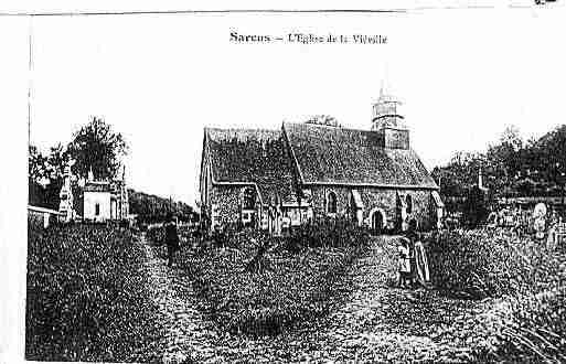 Ville de SARCUS Carte postale ancienne