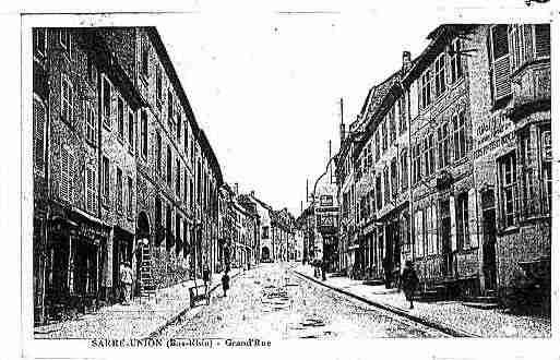 Ville de SARREUNION Carte postale ancienne