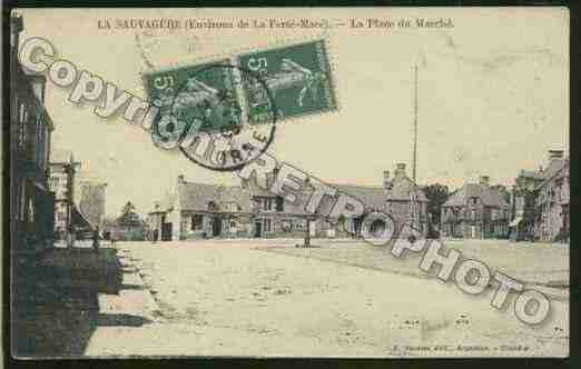 Ville de SAUVAGERE(LA) Carte postale ancienne