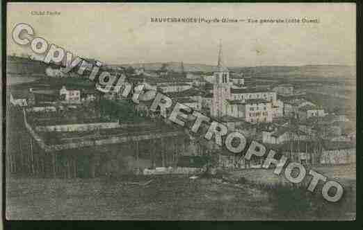 Ville de SAUVESSANGES Carte postale ancienne