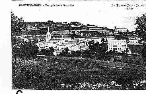 Ville de SAUVESSANGES Carte postale ancienne