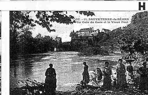 Ville de SAUVETERREDEBEARN Carte postale ancienne