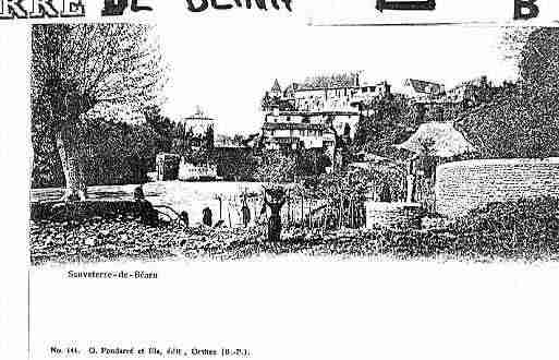 Ville de SAUVETERREDEBEARN Carte postale ancienne