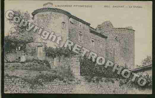 Ville de SAUVIAT Carte postale ancienne