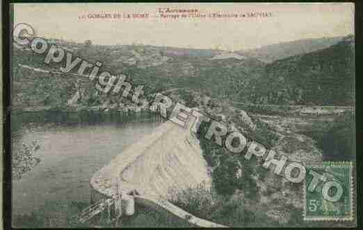 Ville de SAUVIAT Carte postale ancienne