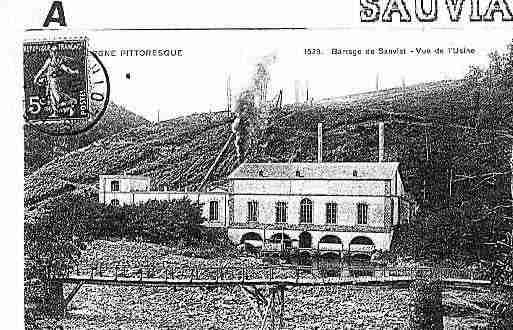 Ville de SAUVIAT Carte postale ancienne