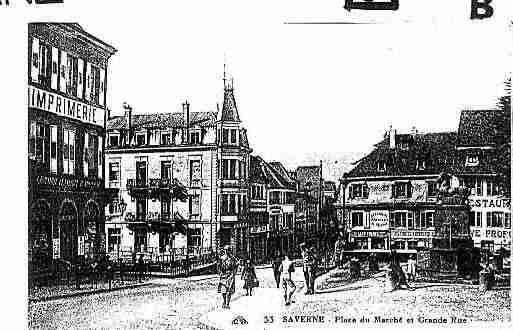 Ville de SAVERNE Carte postale ancienne