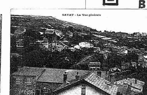 Ville de SAYAT Carte postale ancienne