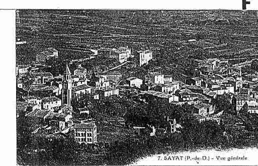 Ville de SAYAT Carte postale ancienne