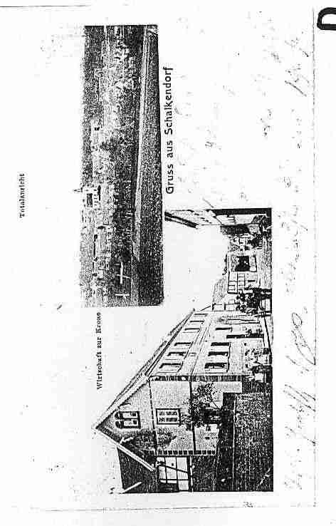 Ville de SCHALKENDORF Carte postale ancienne